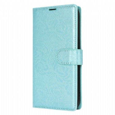 Læder Cover Samsung Galaxy S25 Plus 5g Blomsterprint Med Rem