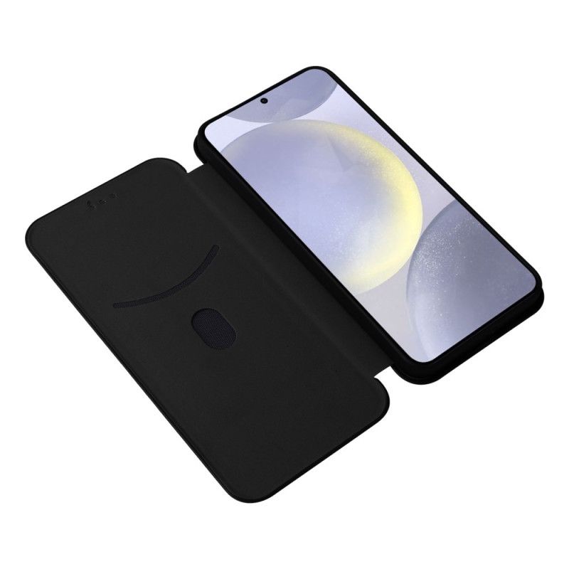 Læder Cover Samsung Galaxy S25 Plus 5g Telefon Etui Kulfiber