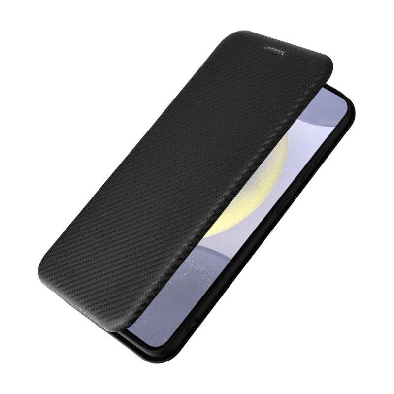 Læder Cover Samsung Galaxy S25 Plus 5g Telefon Etui Kulfiber
