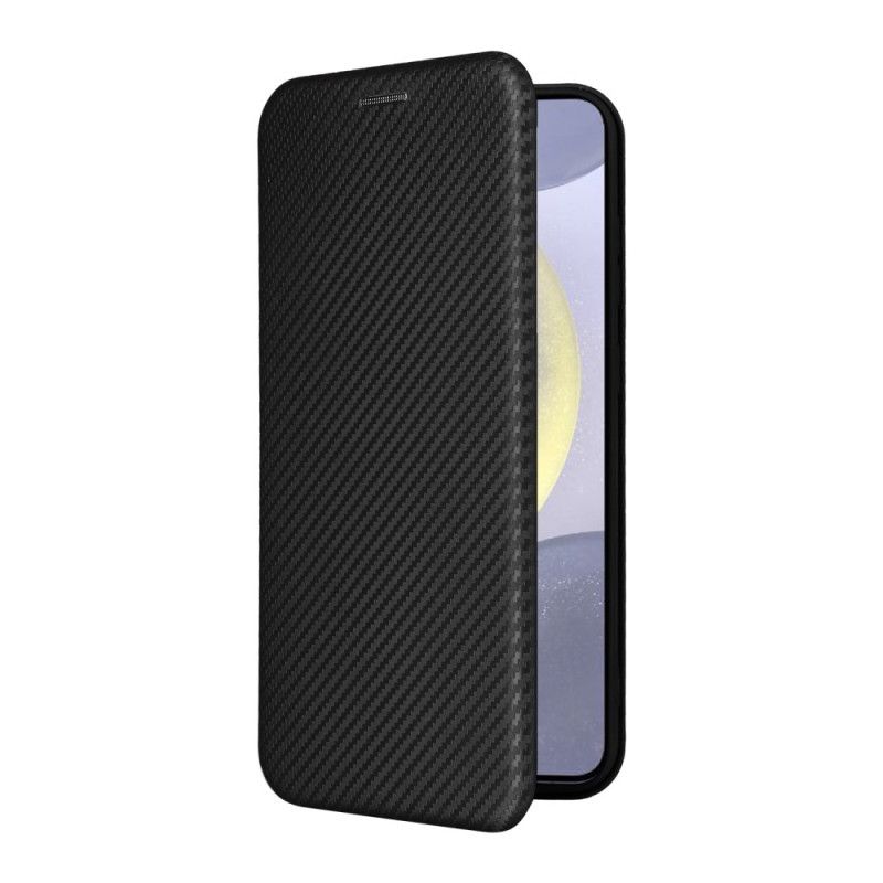 Læder Cover Samsung Galaxy S25 Plus 5g Telefon Etui Kulfiber