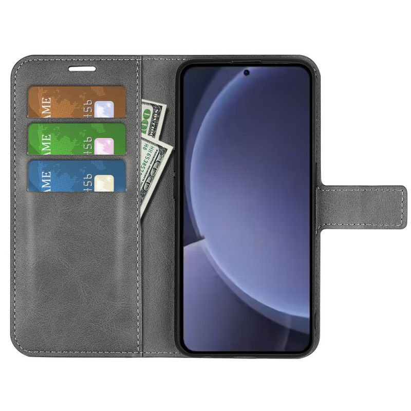 Læder Cover Samsung Galaxy S25 Plus 5g Telefon Etui Læderstil
