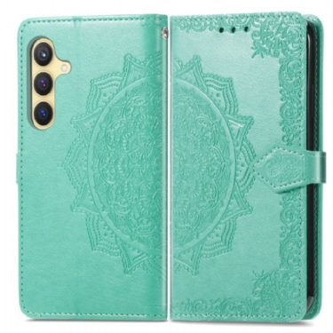 Læder Cover Samsung Galaxy S25 Plus 5g Telefon Etui Mandala-barok