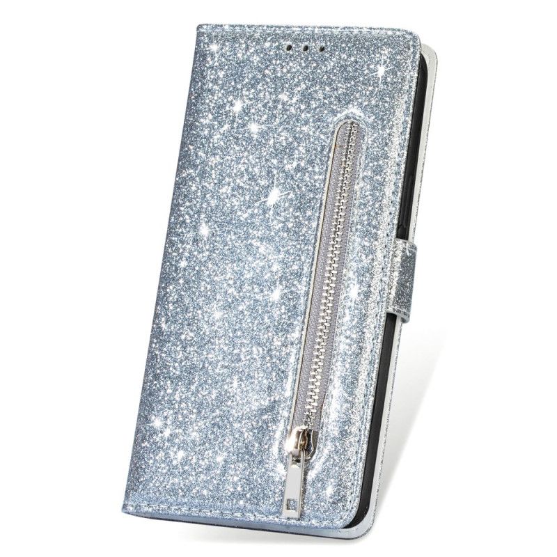Læder Cover Samsung Galaxy S25 Plus 5g Telefon Etui Møntpung Med Pailletter