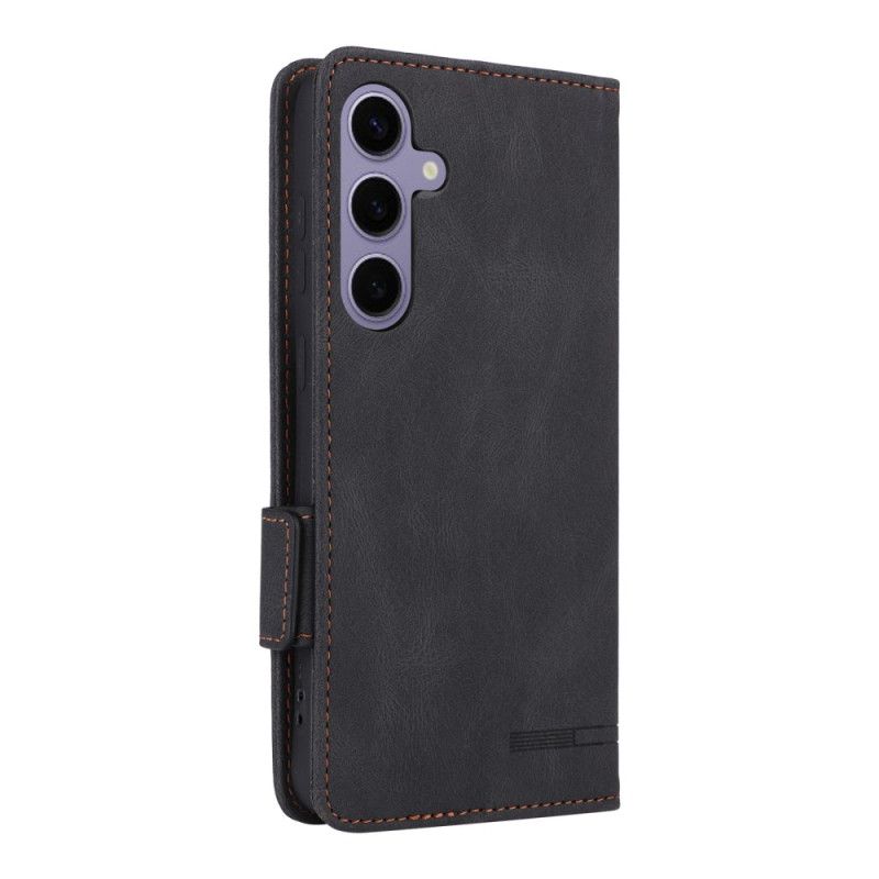 Læder Cover Samsung Galaxy S25 Plus 5g Telefon Etui Retro