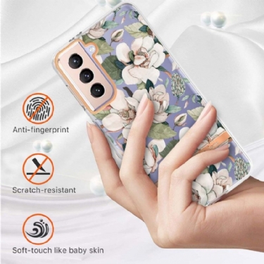 Cover Samsung Galaxy S21 Plus 5G Hvidblomst Gardenia