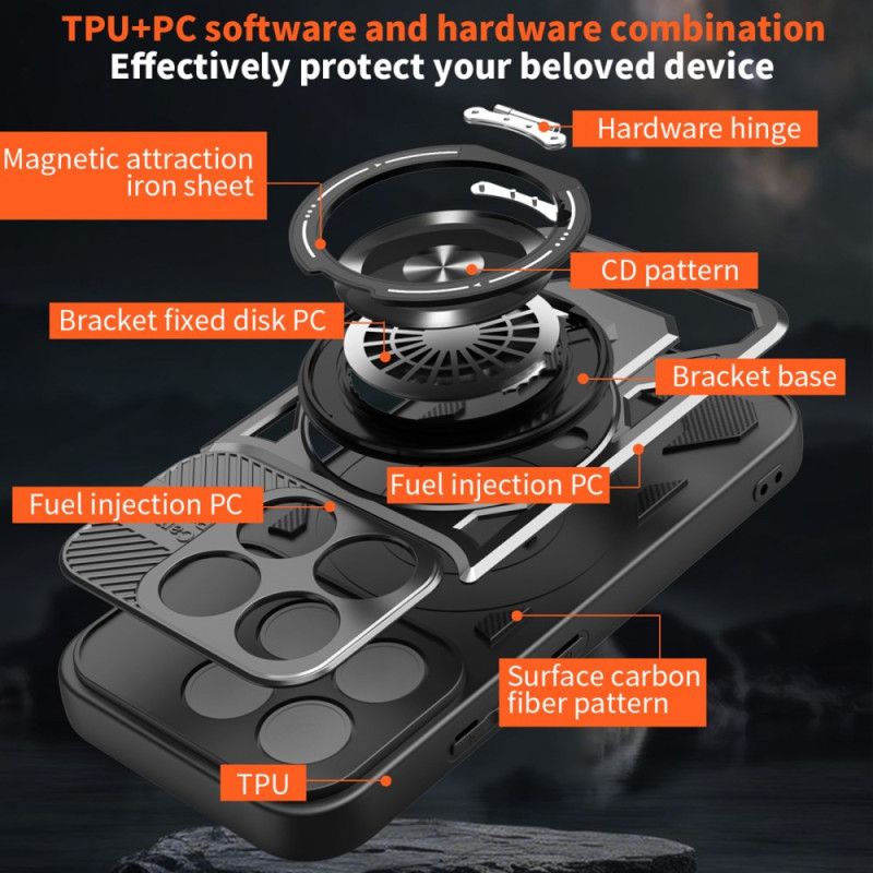 Cover Xiaomi 17 Magnetisk Med Roterende Stativ