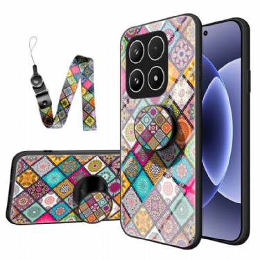 Cover Xiaomi 17 Patchwork-stativ Med Rem