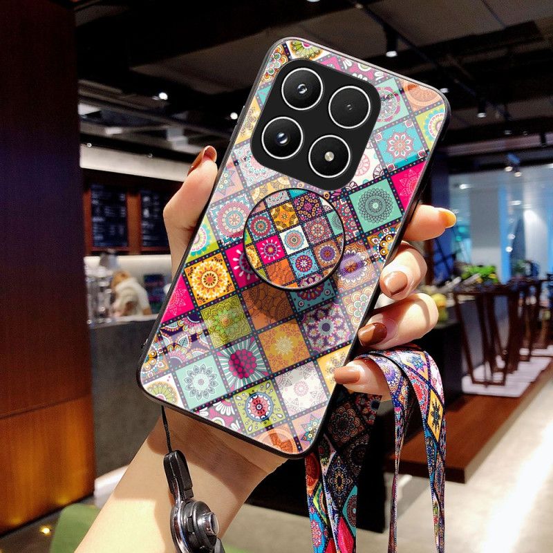 Cover Xiaomi 17 Patchwork-stativ Med Rem