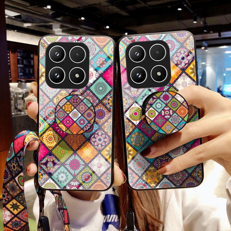 Cover Xiaomi 17 Patchwork-stativ Med Rem