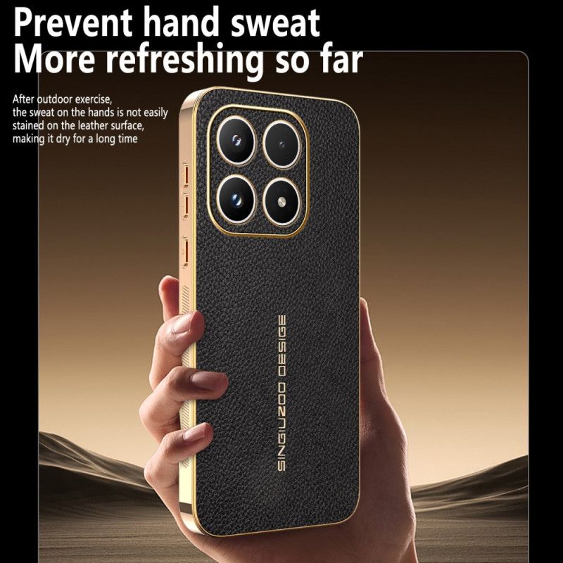 Cover Xiaomi 17 Ridsefast Litchi-tekstur