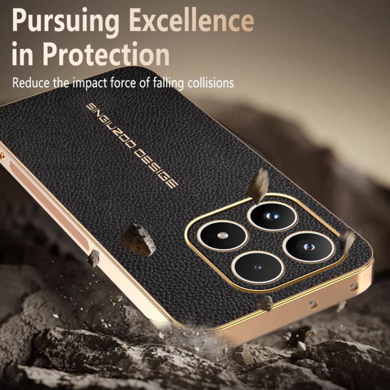 Cover Xiaomi 17 Ridsefast Litchi-tekstur