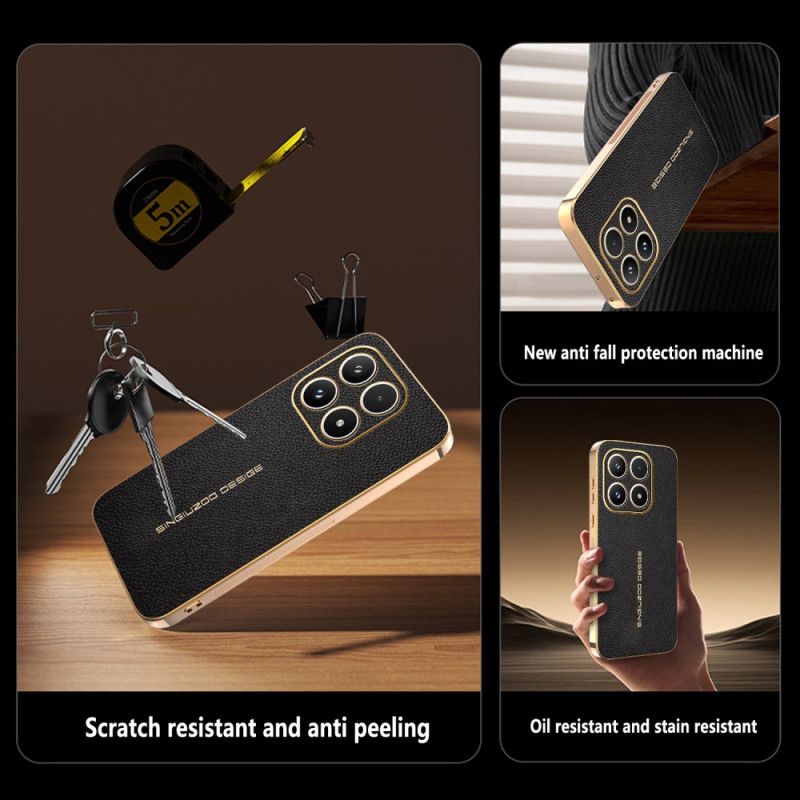 Cover Xiaomi 17 Ridsefast Litchi-tekstur