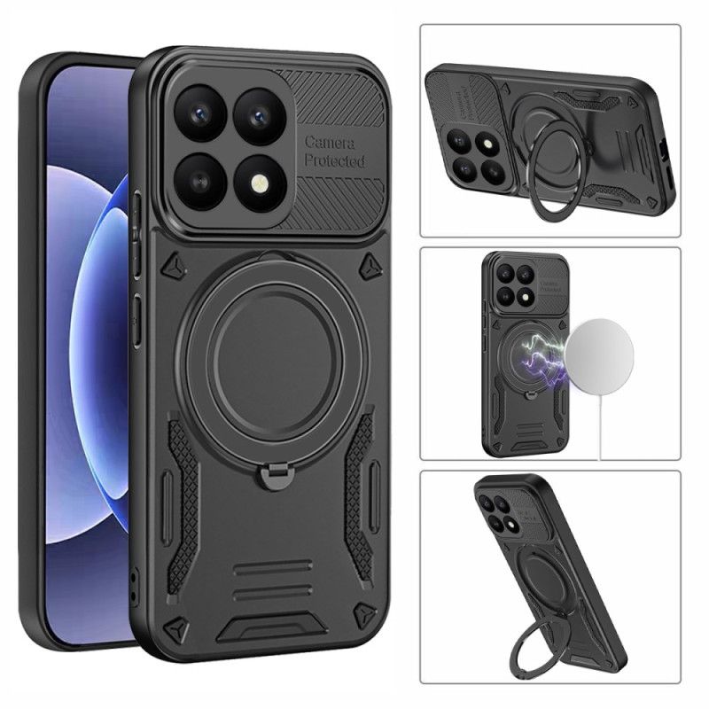 Cover Xiaomi 17 Telefon Etui Magnetisk Med Roterende Støtteben