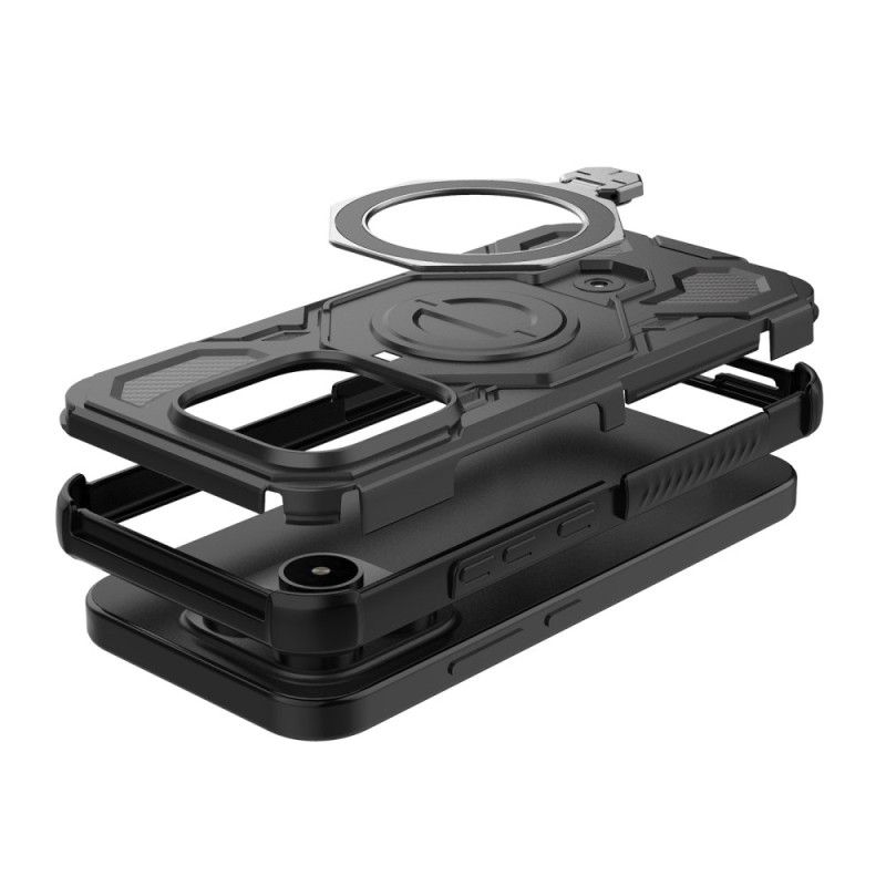Cover Xiaomi 17 Telefon Etui Magnetisk Og Roterende Metalstativ