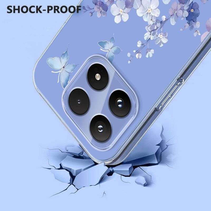 Cover Xiaomi 17 Telefon Etui Sommerfugle Og Blomster