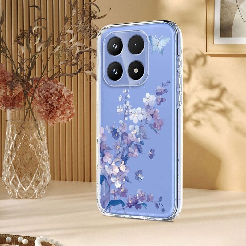 Cover Xiaomi 17 Telefon Etui Sommerfugle Og Blomster