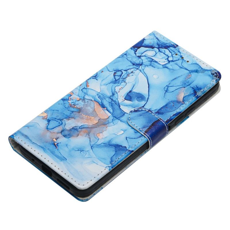 Flip Cover Til Xiaomi 17 Blå Marmor
