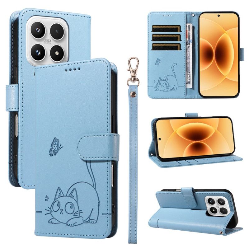 Flip Cover Til Xiaomi 17 Grafisk Katterem