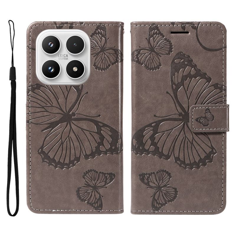 Flip Cover Til Xiaomi 17 Kæmpesommerfugle
