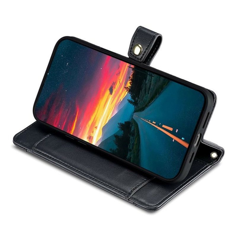 Flip Cover Til Xiaomi 17 Lynlåslomme Og 2 Stropper