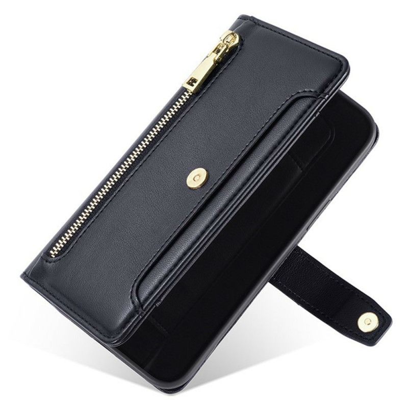 Flip Cover Til Xiaomi 17 Lynlåslomme Og 2 Stropper