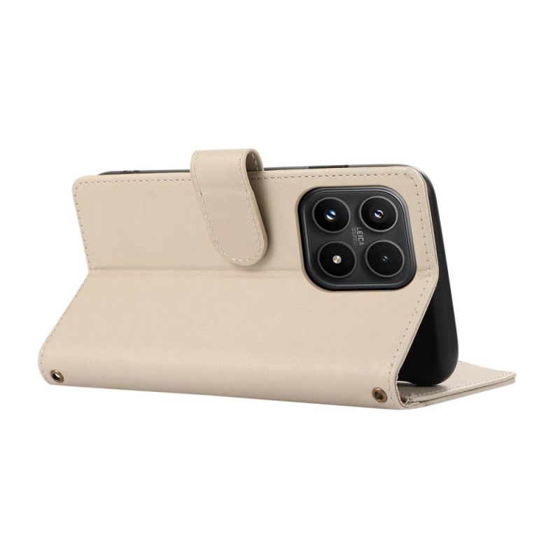 Flip Cover Til Xiaomi 17 Pung Med Kant Og Snor