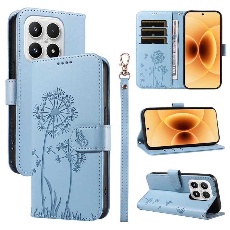 Flip Cover Til Xiaomi 17 Rem I Mælkebøttedesign