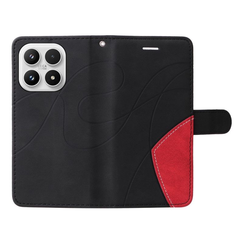 Flip Cover Til Xiaomi 17 Tofarvet Bølget