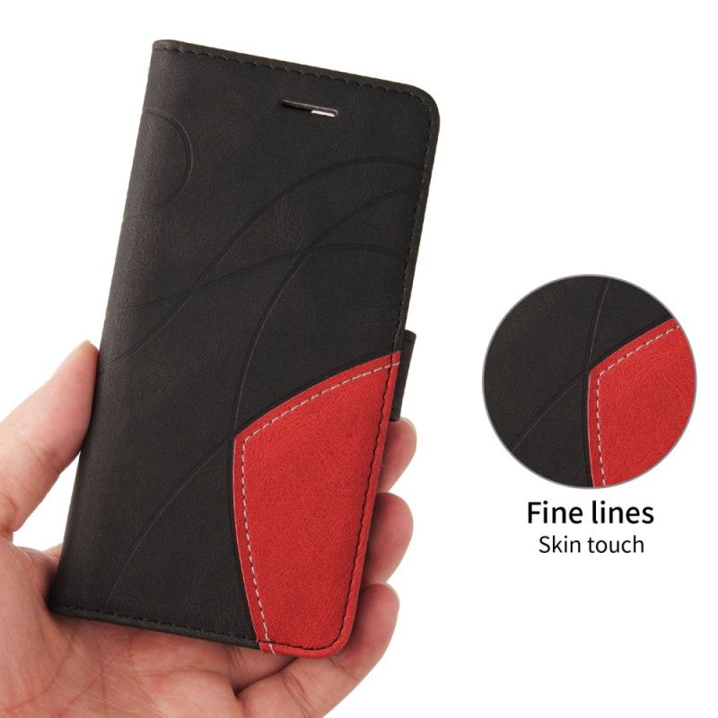 Flip Cover Til Xiaomi 17 Tofarvet Bølget