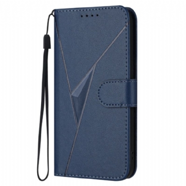 Flip Cover Til Xiaomi 17 Trekantmønster