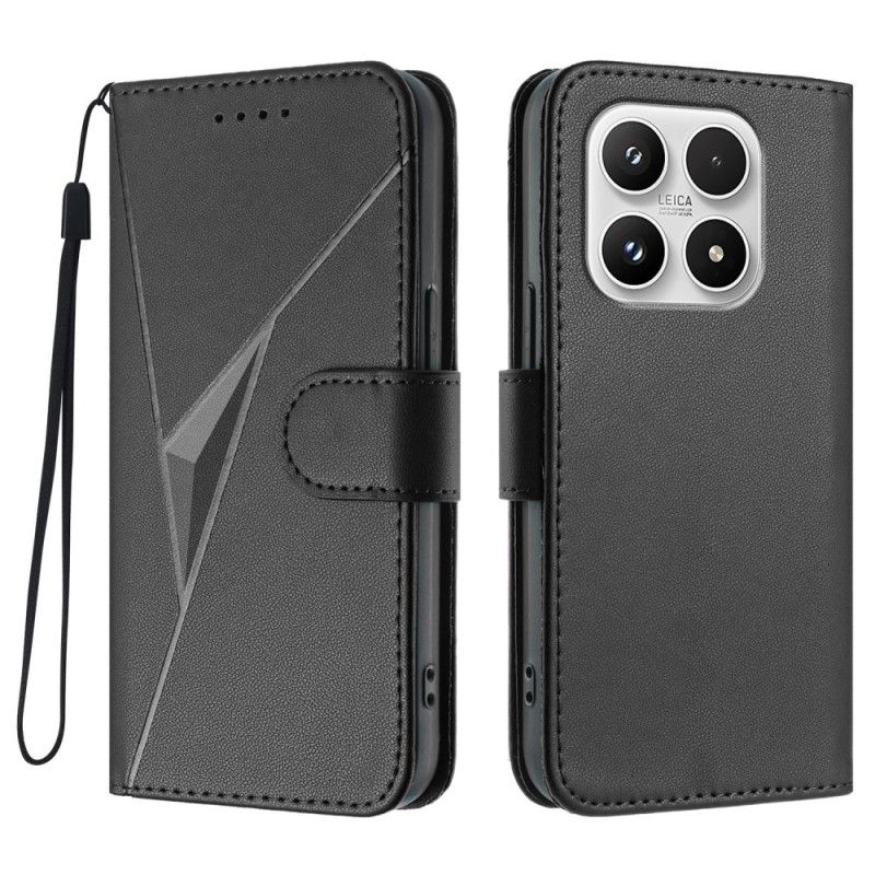 Flip Cover Til Xiaomi 17 Trekantmønster