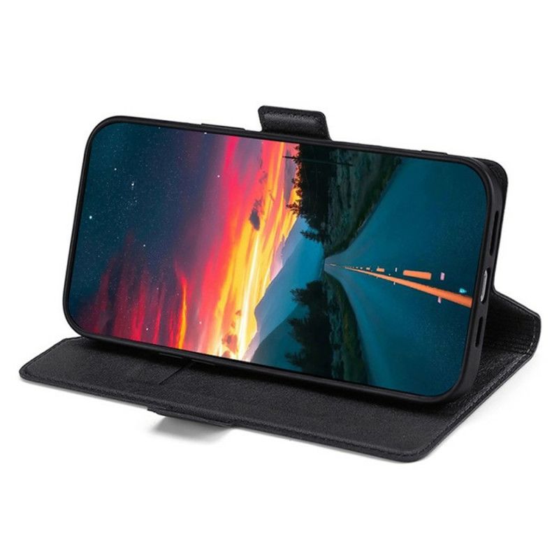 Flip Cover Xiaomi 17 Dobbelt Lås Med Lædereffekt