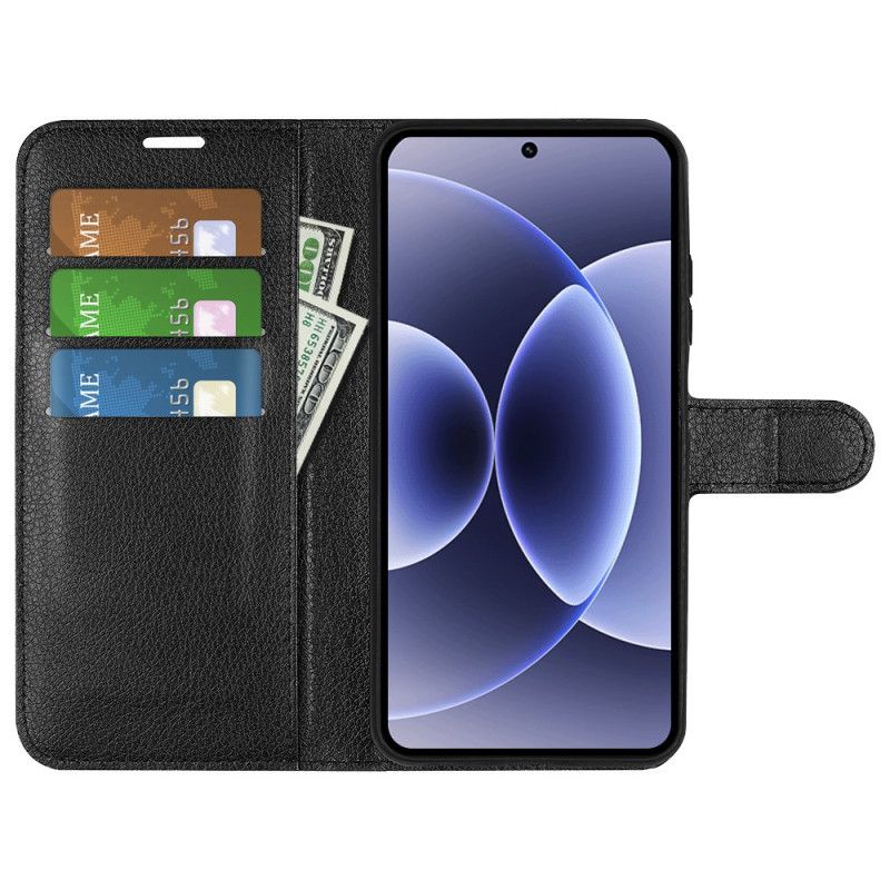 Flip Cover Xiaomi 17 Klassisk Litchi-kunstlæder