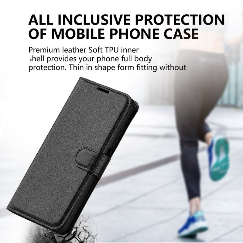 Flip Cover Xiaomi 17 Klassisk Litchi-kunstlæder