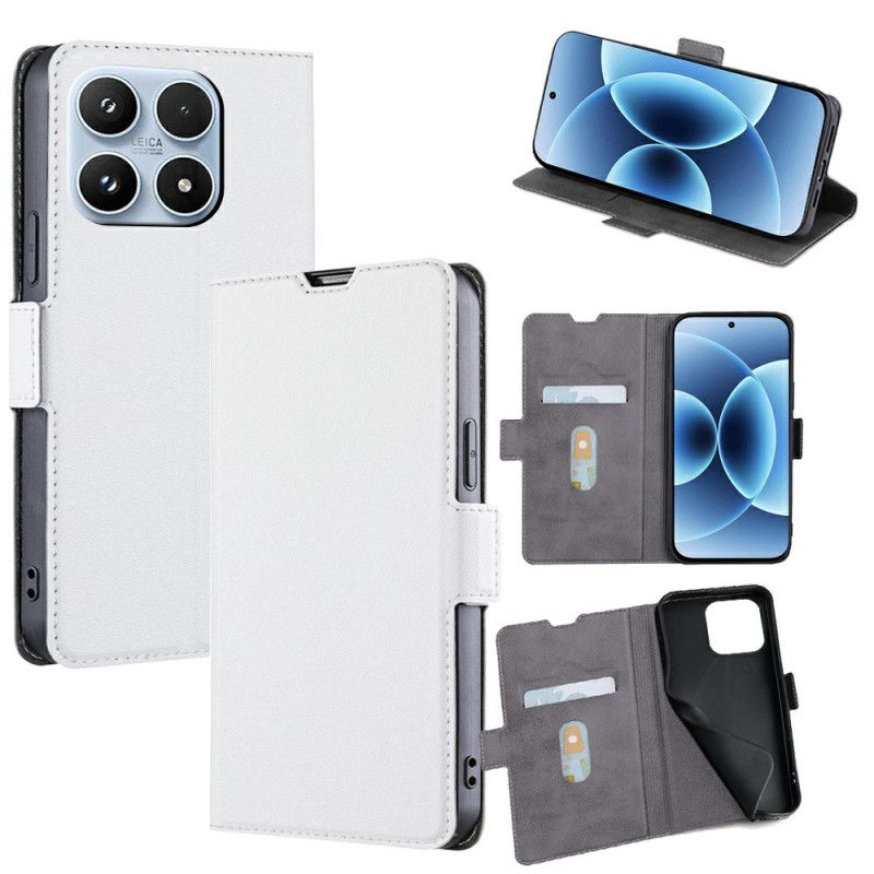 Flip Cover Xiaomi 17 Kunstlæder Og Dobbelt Lås