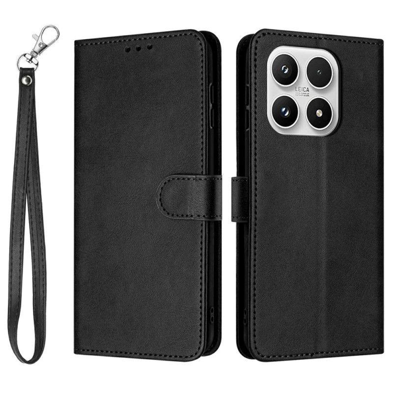 Flip Cover Xiaomi 17 Lædereffekt Med Snor