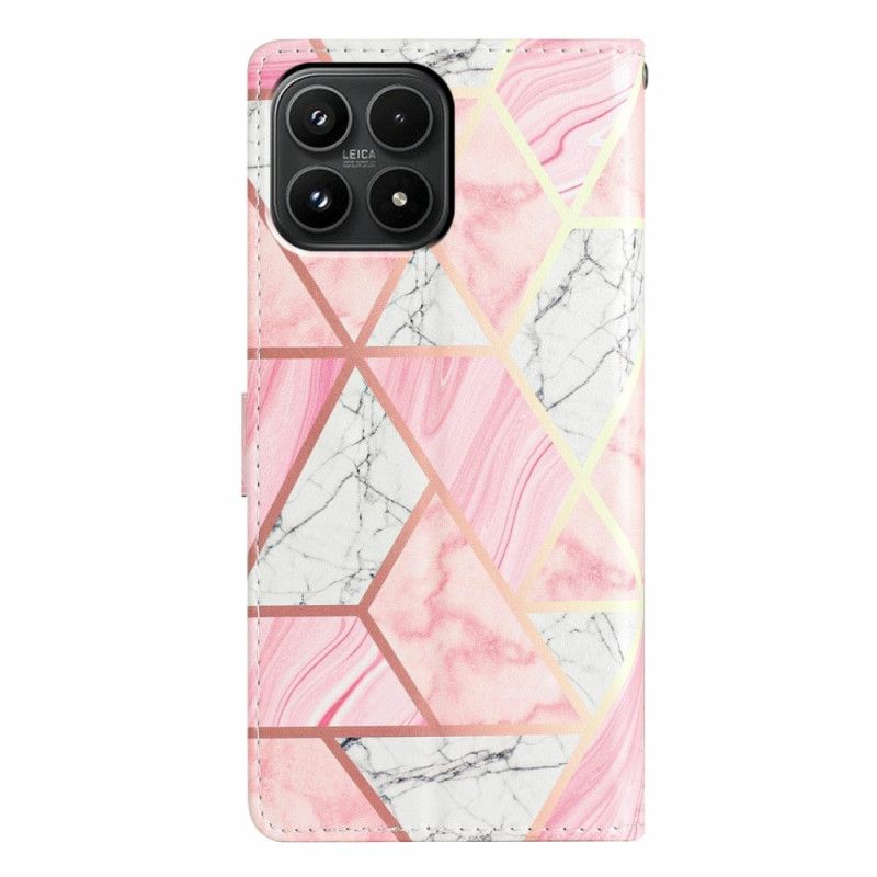 Flip Cover Xiaomi 17 Lyserød Marmor