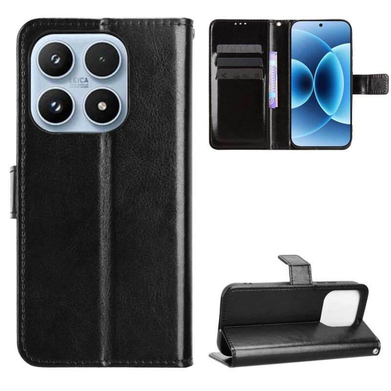 Flip Cover Xiaomi 17 Prangende Imiteret Læder Læder