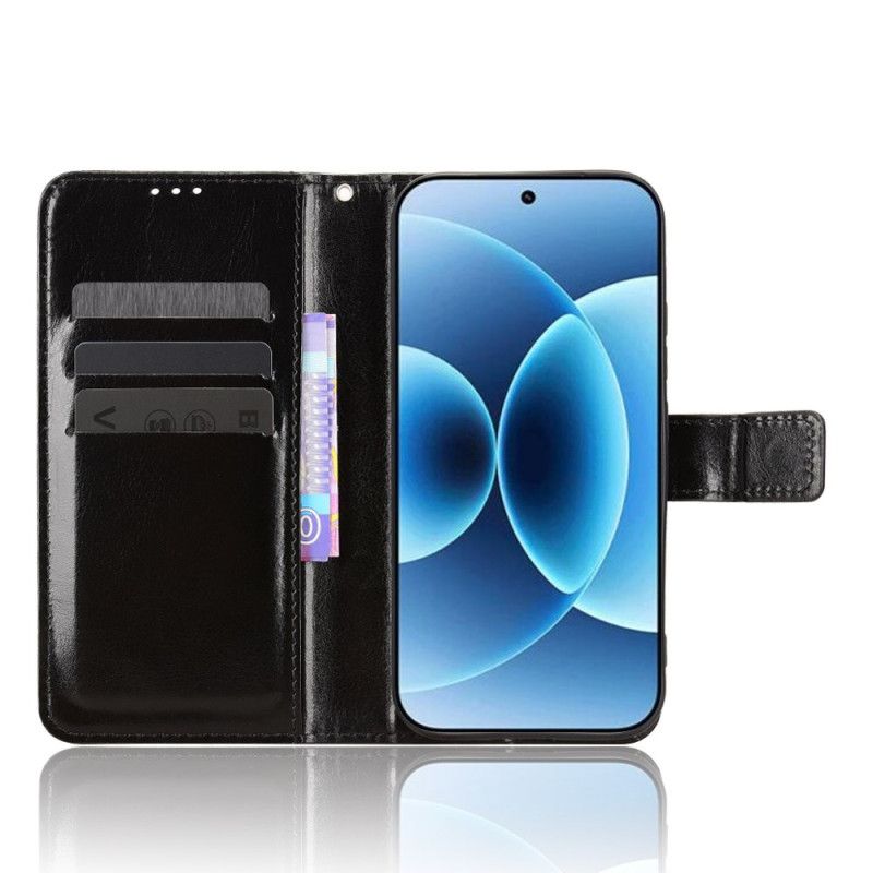 Flip Cover Xiaomi 17 Prangende Imiteret Læder Læder