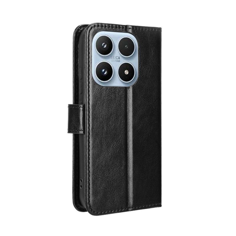 Flip Cover Xiaomi 17 Prangende Imiteret Læder Læder