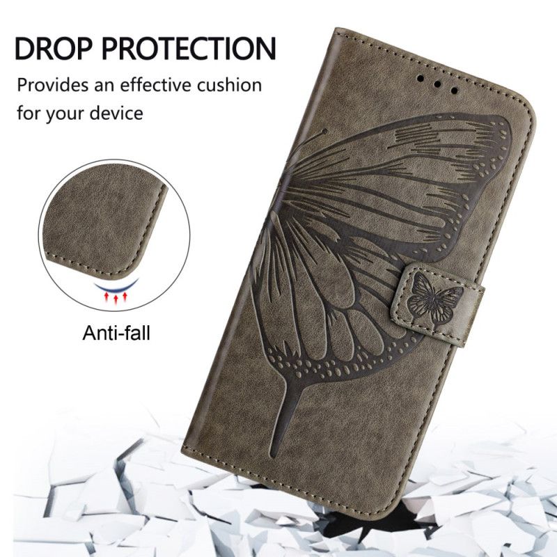 Flip Cover Xiaomi 17 Sommerfugledesign Med Rem