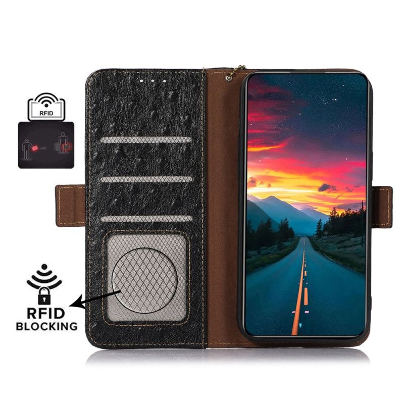 Flip Cover Xiaomi 17 Tekstureret Læder