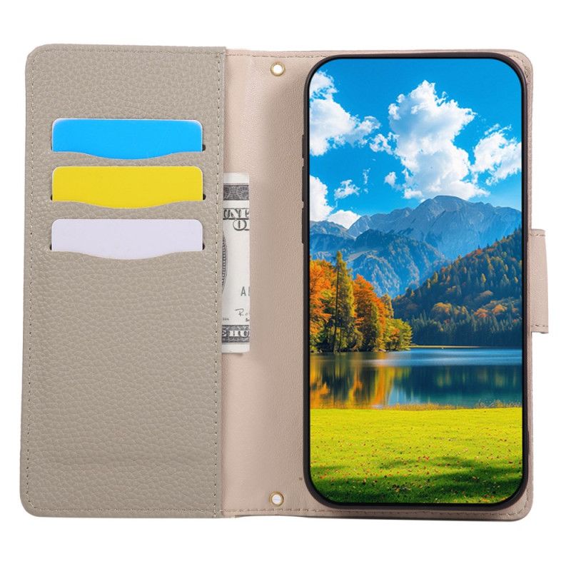Flip Cover Xiaomi 17 Tofarvet Pung Med Håndledsrem