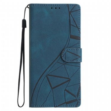 Flip Cover Xiaomi 17 Trekantet Mønster