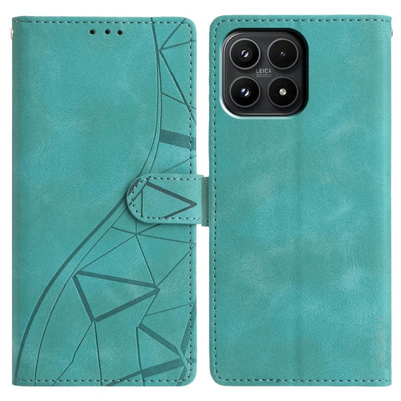 Flip Cover Xiaomi 17 Trekantet Mønster
