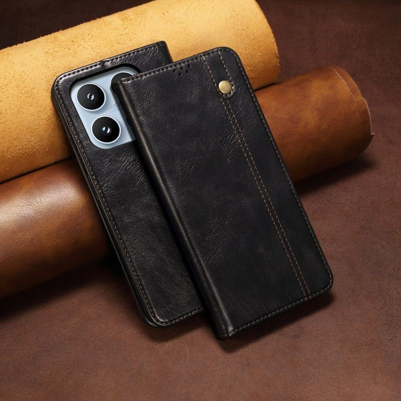 Flip Cover Xiaomi 17 Vokset Imiteret Læder
