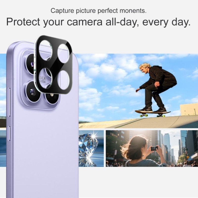 Hærdet Glas Linsebeskytter Til Xiaomi 17 (sort Version)