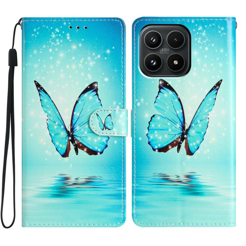 Læder Cover Xiaomi 17 Sommerfugl På Vandet