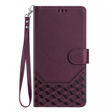 Læder Cover Xiaomi 17 Telefon Etui Bikagemønster