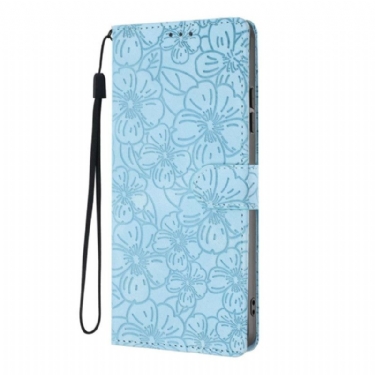 Læder Cover Xiaomi 17 Telefon Etui Blomstermønster